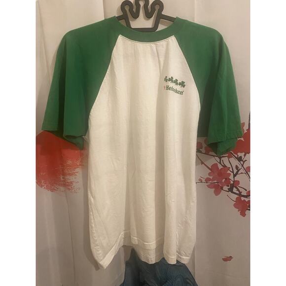 Vintage Heineken St Pattys Clover Tee - Picture 1 of 6